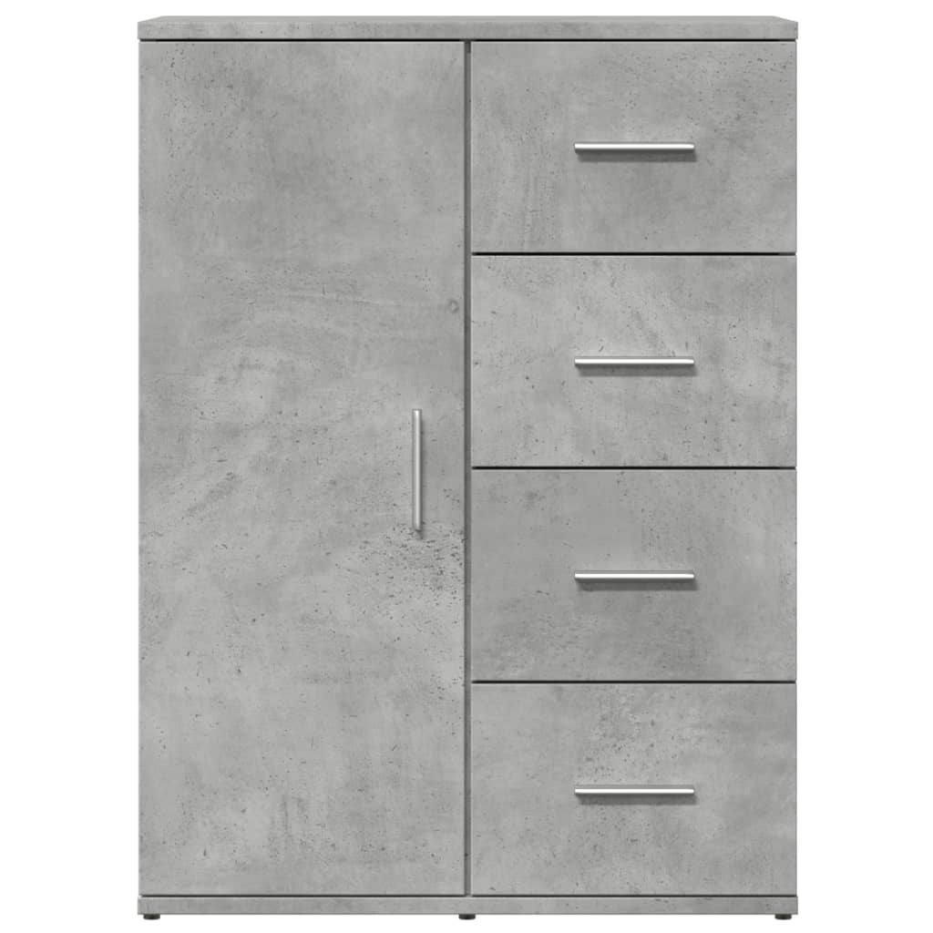 Sideboards 2 pcs Concrete Grey 59x39x80 cm Engineered Wood